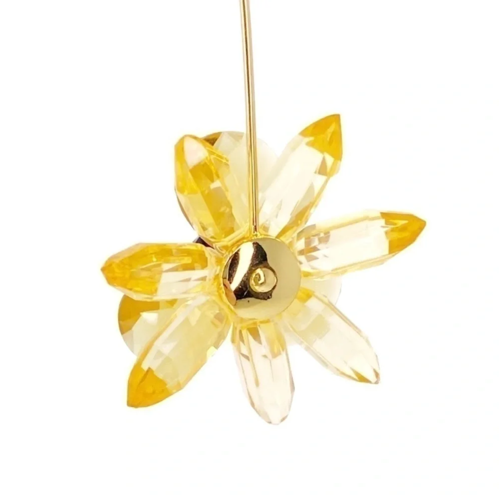 Kate Spade Earrings Blooming Brilliant Flower Floral Amber & Black Bead New NWT